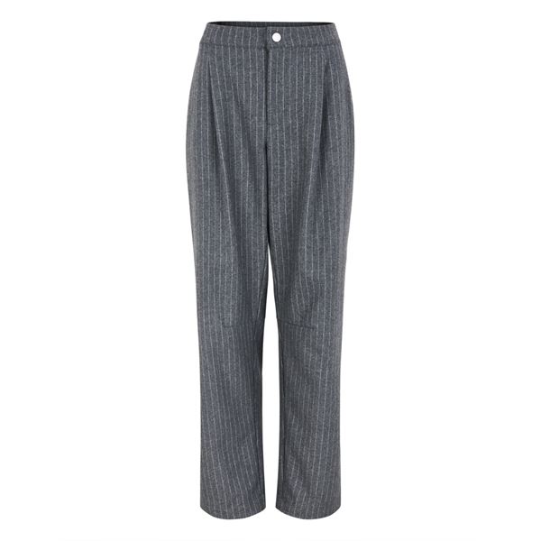 ESMÈ STUDIOS BUKSER, ESHERA WOOL PANTS, GRAY MELANGE