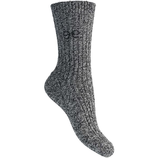 ESMÉ STUDIOS STRØMPER, ESZUKO SOCKS 2-PACK, BLACK MELANGE