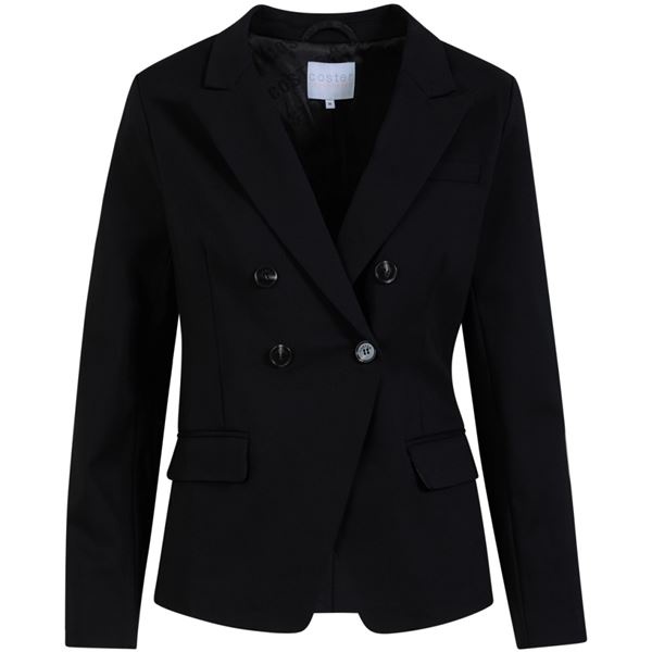 COSTER COPENHAGEN BLAZER, DOBBELTRADET BLAZER, BLACK