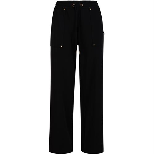 COSTER COPENHAGEN BUKSER, SPORTY PANTS, SILLE FIT, BLACK