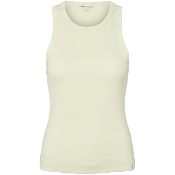 ESMÉ STUDIOS TOP, ESBLOSSOM RACERBACK RIB TOP, LIME CREAM