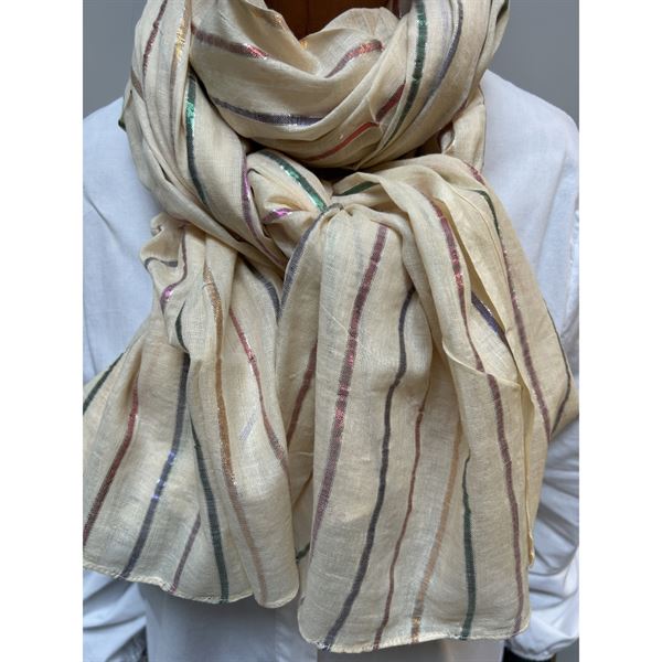 THREE M TØRKLÆDE, SCARVES 2534, BEIGE