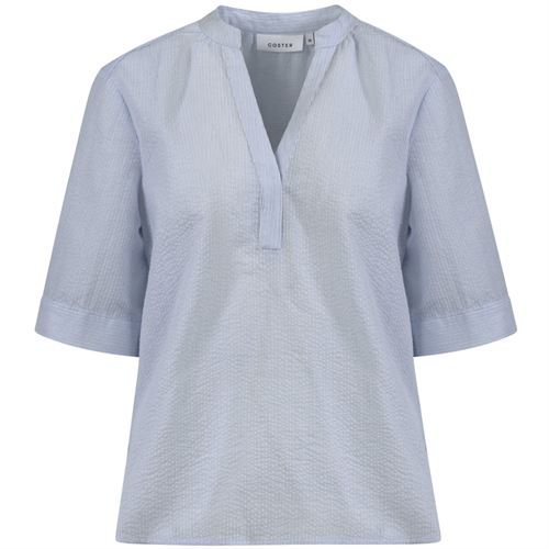 COSTER COPENHAGEN SKJORTE, SHIRT SLEEVED SHIRT, LIGHT BLUE MINI