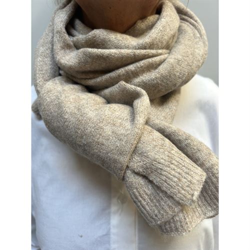 THREE M TØRKLÆDE, SCARVES 24i167, TAUPE