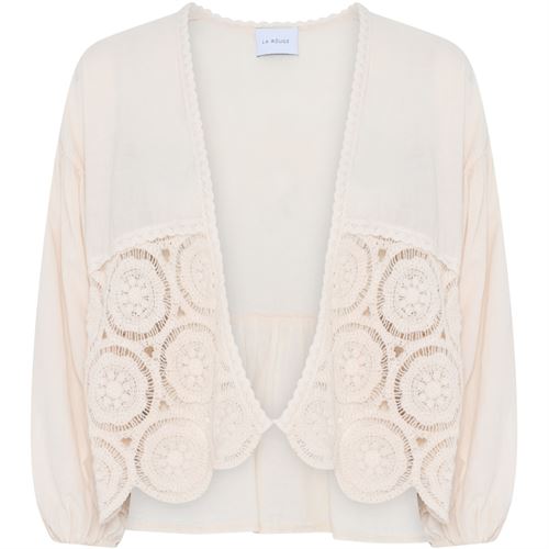 LA ROUGE CARDIGAN, HANNAH CARDIGAN, OFF WHITE