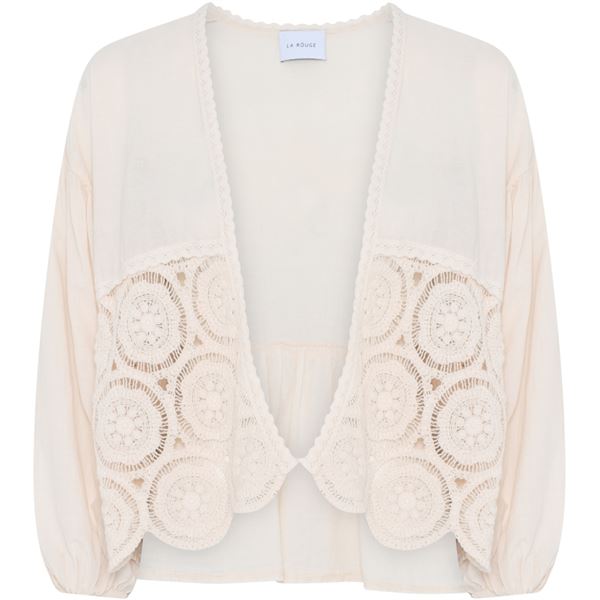 LA ROUGE CARDIGAN, HANNAH CARDIGAN, OFF WHITE