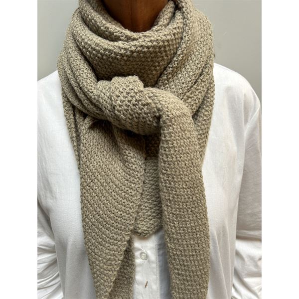 THREE M TØRKLÆDE, TRIANGLE SCARVE TO24I149, TAUPE