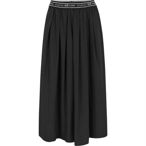 ESMÉ STUDIOS NEDERDEL, ESCALLA MIDI SKIRT, BLACK