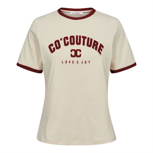 CO`COUTURE T-SHIRT, EDGECC TEE, BURGUNDY