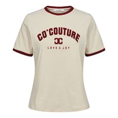 CO`COUTURE T-SHIRT, EDGECC TEE, BURGUNDY