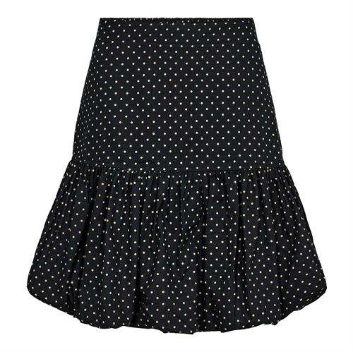 CO`COUTURE NEDERDEL, DAVINACC DOT BALLOON SKIRT, BLACK