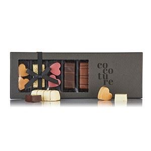 COCOTURE CHOKOLADE FAMILIEBOX MED FYLDTE CHOKOLADE, MARCIPAN