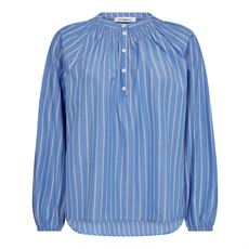 CO`COUTURE BLUSE, SAMRACC STRIPE BLOUSE, SKY BLUE