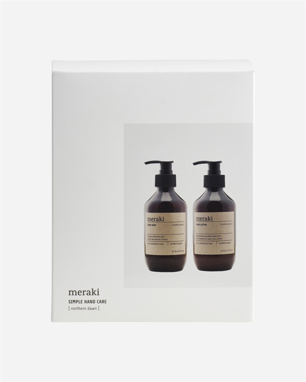 MERAKI GAVEÆSKE, NORTHERN DAWN, SIMPLE HAND CARE, WHITE