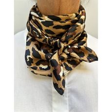 THREE M TØRKLÆDE, SCARVES To24i104 LEOPARD, BROWN