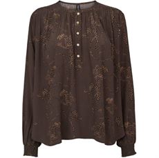 PREPAIR BLUSE, THERESA BLOUSE, CHOCOLATE