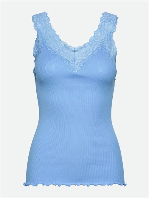 ROSEMUNDE TOP, RWBERNARDINE SL REGULAR VNECK TOP, BLUE HEAVEN