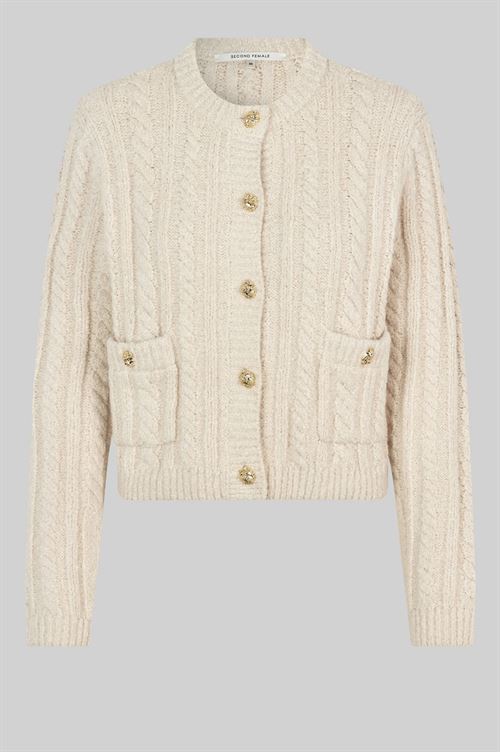 SECOND FEMALE CARDIGAN, KAROLINA KNIT CARDIGAN, PUMICE STONE