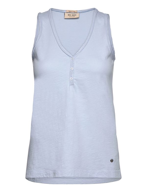 MOS MOSH TOP, MMASTIN BASIC TANK TOP, CASHMERE BLUE