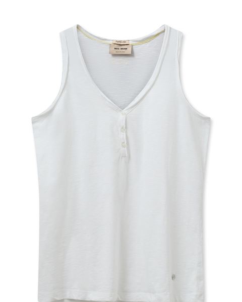 MOS MOSH TOP, MMASTIN BASIC TANK TOP, WHITE