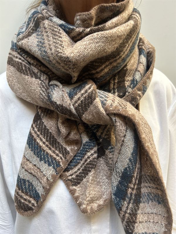 THREE M TØRKLÆDE, SCARVE 24i168, TAUPE