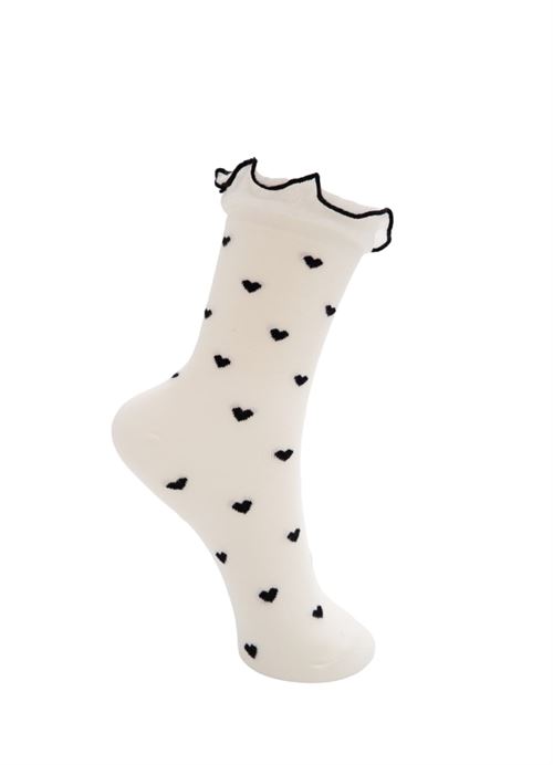 BLACK COLOUR STRØMPER, BCMERISSA SOCK, OFF WHITE