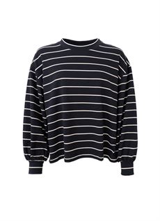 BLACK COLOUR SWEATSHIRT, BCJAY STRIPED SWEATSHIRT, BLACK