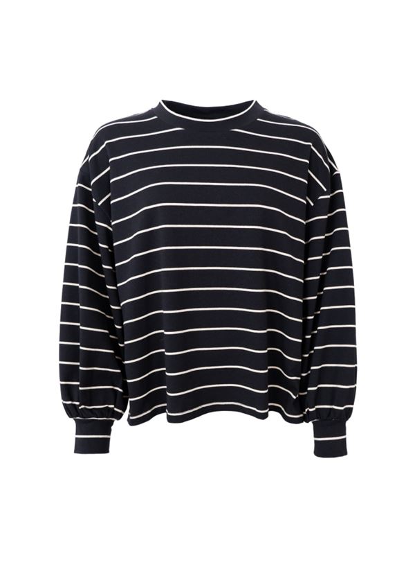 BLACK COLOUR SWEATSHIRT, BCJAY STRIPED SWEATSHIRT, BLACK