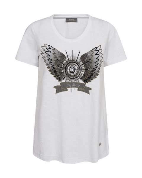 MOS MOSH T-SHIRT, MMGETHI O-SS TEE, WHITE