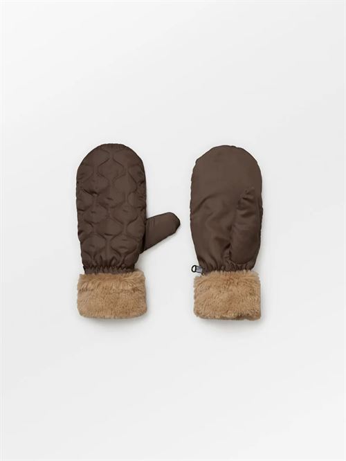 BECK SØNDERGAARD LUFFER, MAKARA PUFF MITTENS, ROAST BROWN