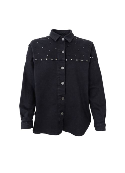 BLACK COLOUR SKJORTE/JAKKE, BCNESSA JEANS SHIRT JACKET, BLACK