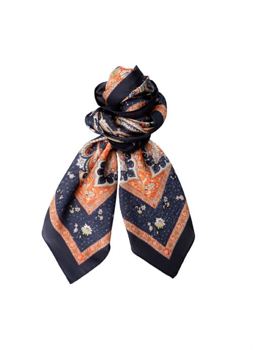 BLACK COLOUR MINI TØRKLÆDE, BCLETICIA MINI SCARF, NAVY