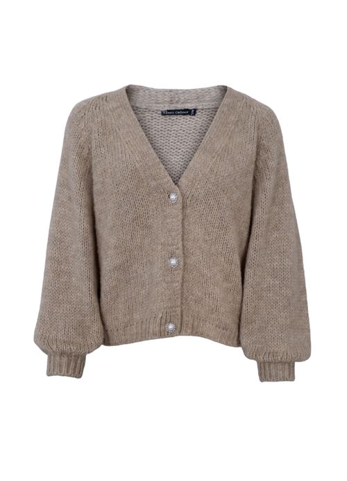 BLACK COLOUR CARDIGAN, BCPEARL KNIT CARDIGAN, SAND