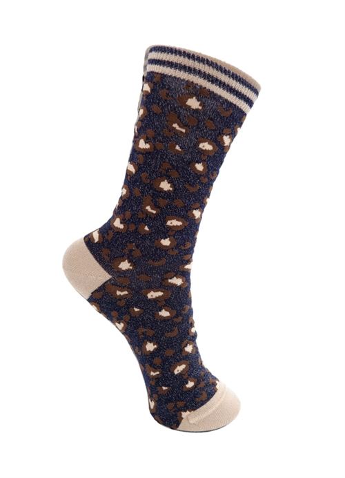 BLACK COLOUR STRØMPER, BCLEO SOCK, NAVY