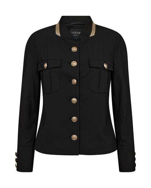 MOS MOSH BLAZER, MMSELBY PIET JACKET, BLACK