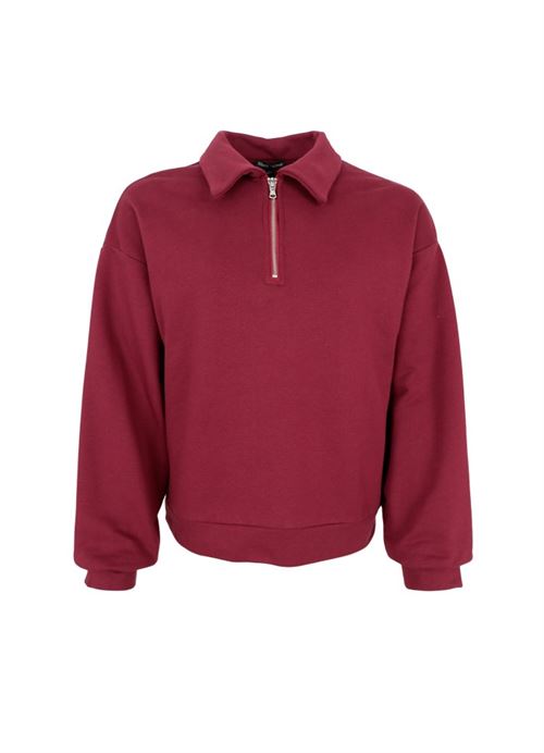 BLACK COLOUR POLO, BCJADA POLO SWEATSHIRT, PLUM