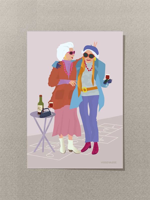 VISSEVASSE MINIKORT, FOREVER FRIENDS GREETING CARD