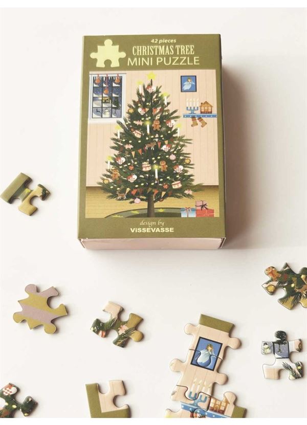 VISSEVASSE MINI PUZZLE, CHRISTMAS TREE, MINI PUZZLE SQUARE