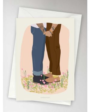 VISSEVASSE KORT, MR. & MR., GREETING CARD