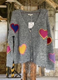 CABANA LIVING CARDIGAN, THORA V5010, GRÅ