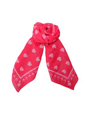BLACK COLOUR TØRKLÆDE, BCCLAUDIA LOVE MINI SCARVES, RED PINK